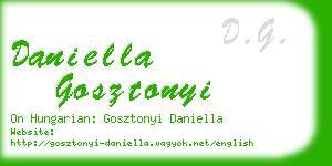 daniella gosztonyi business card